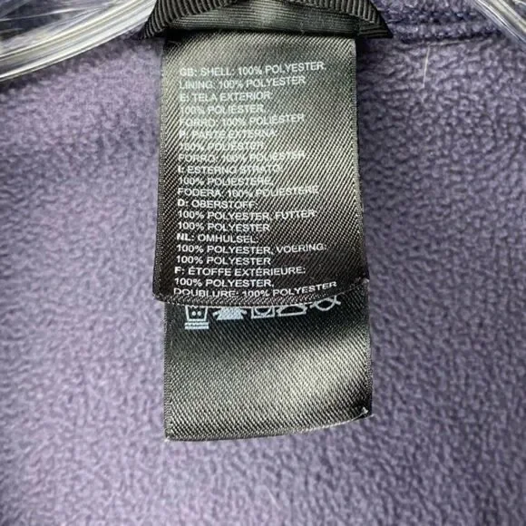 The North Face Jacket Women’s XS Purple Full Zip Lightweight Fleece Mock Neck - Picture 6 of 9
